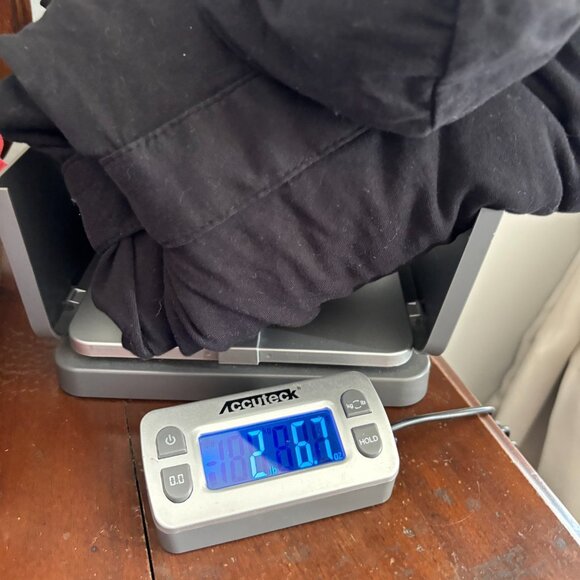 Dude Robe Mens L/XL Black Belted Hooded Terry Lining Loungewear Comfy 19180 - Picture 14 of 14